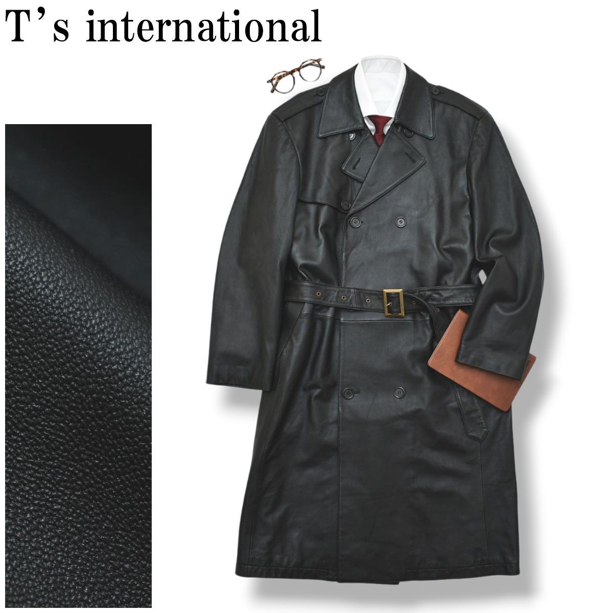 ティーズ インターナショナル T's international シープスキン レザー