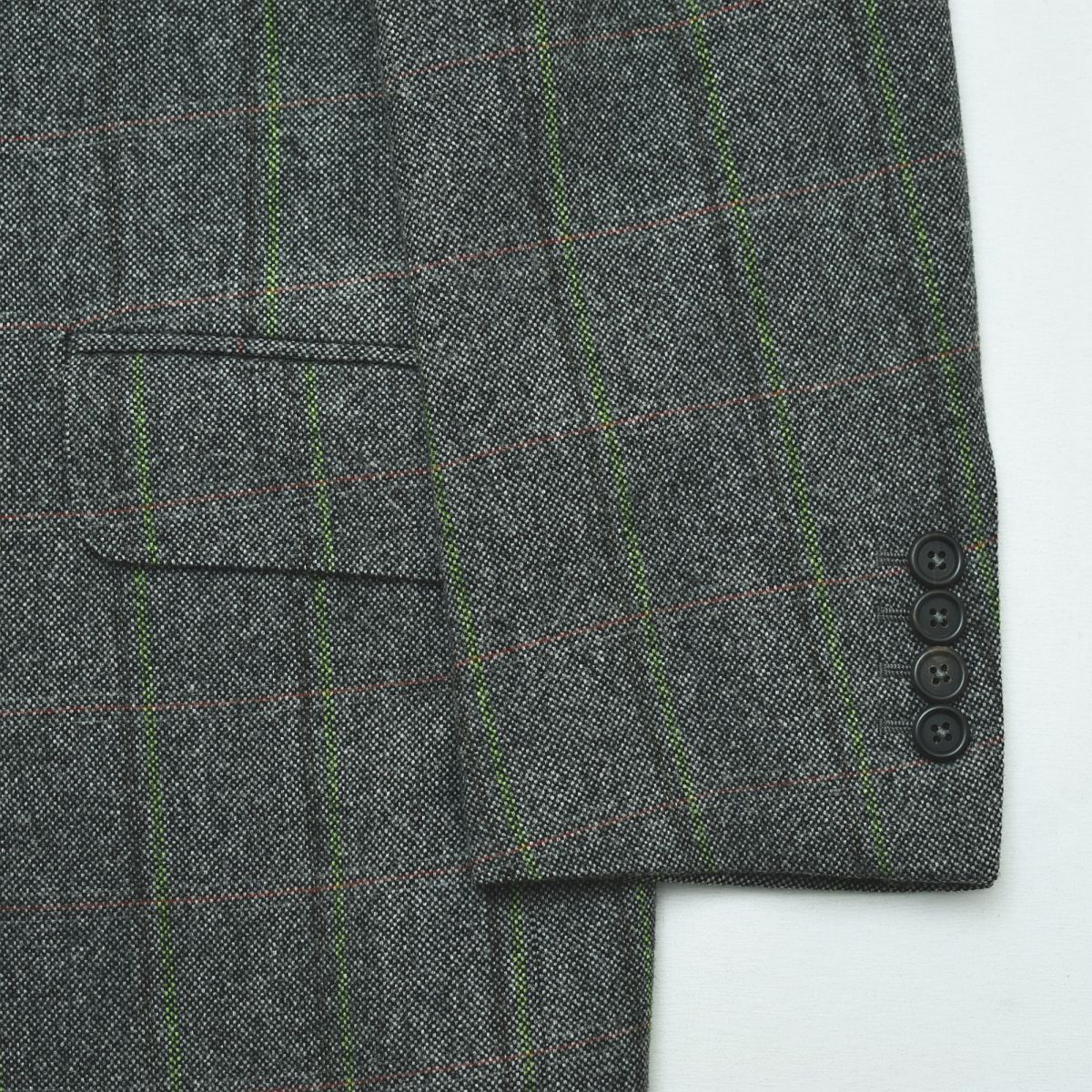 高級】 イタリア製 ダンヒル dunhill ツイード ウール ウィンドウペン 