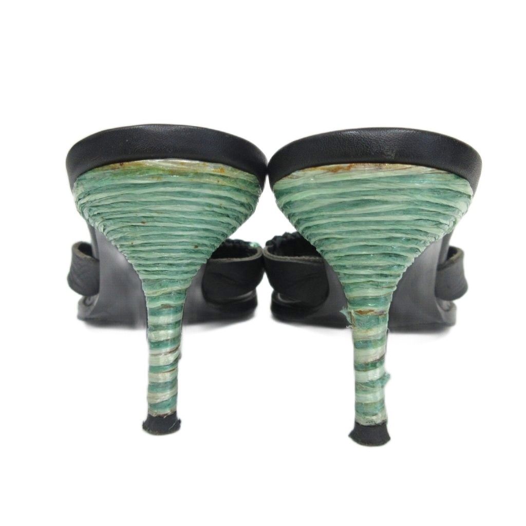 ボッテガヴェネタ BOTTEGA VENETA ヒール レザーサンダル ミュール