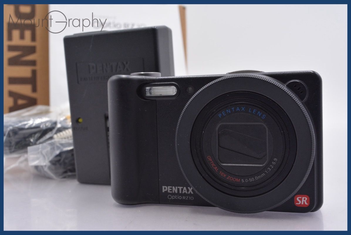 ペンタックス PENTAX Optio RZ10 10x 元箱、バッテリー、充電器、取扱