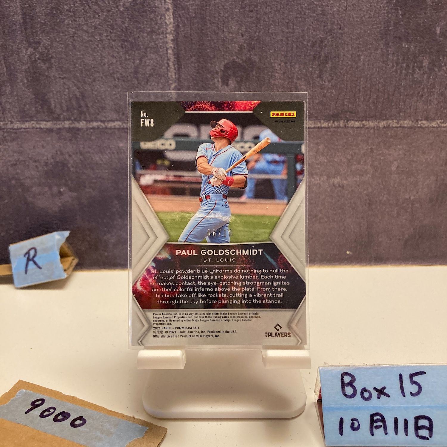 2021 Panini Prizm Paul G schmidt 06 10 St. Louis Cardinals FIREWORKS カード