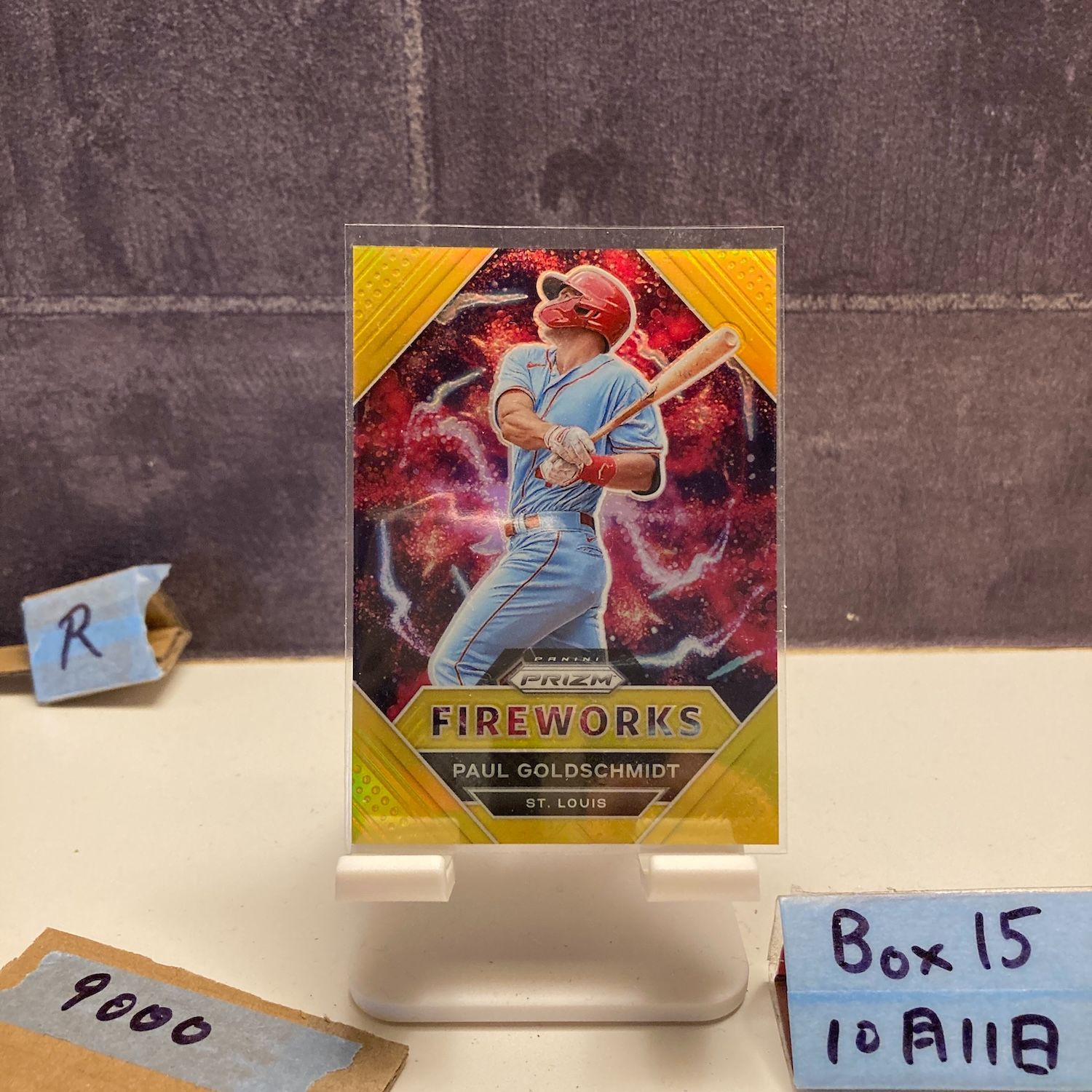 2021 Panini Prizm Paul G schmidt 06 10 St Louis Cardinals FIREWORKS カード