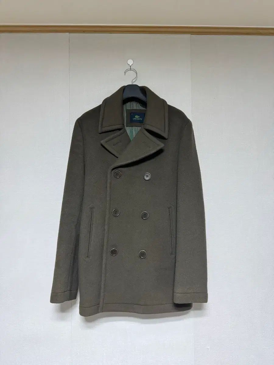 ラコステ ピーコート ブラウン