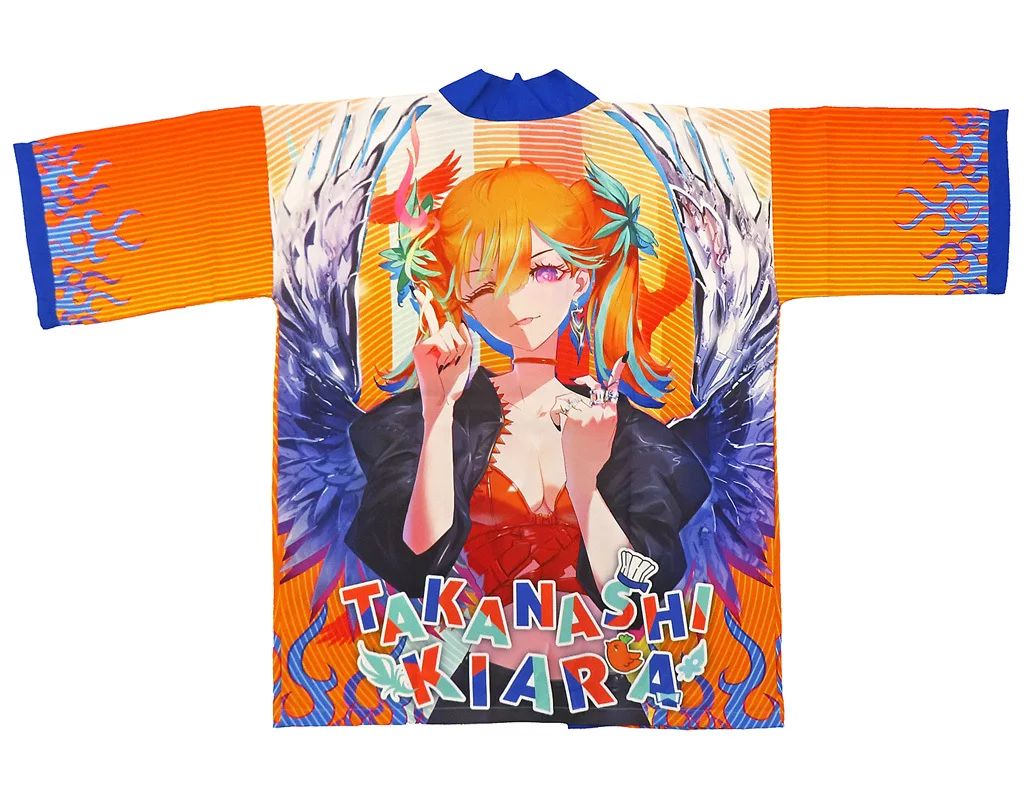 【】衣料雑貨 小鳥遊キアラ KFP オフィシャルはっぴ オレンジ フリーサイズ 「バーチャルYouTuber ホロライブ 小鳥遊キアラ 誕生日記念2024」