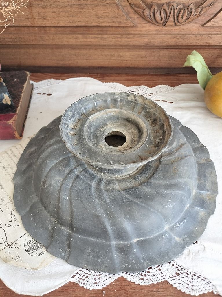 フランス アンティーク シャビー ピューター コンポティエ - メルカリ