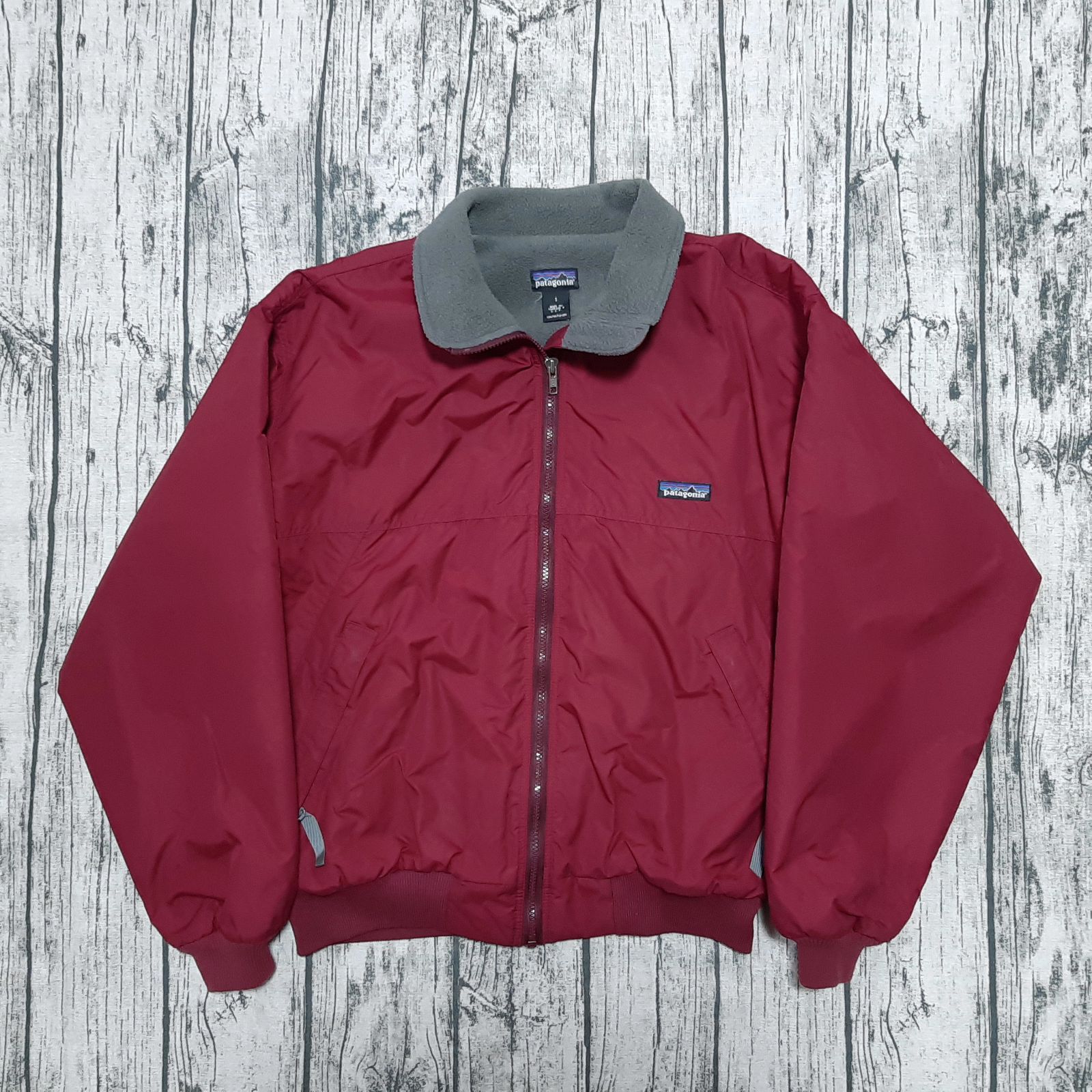 size S】USA製 96年 パタゴニア シェルドシンチラ 赤褐色 patagonia