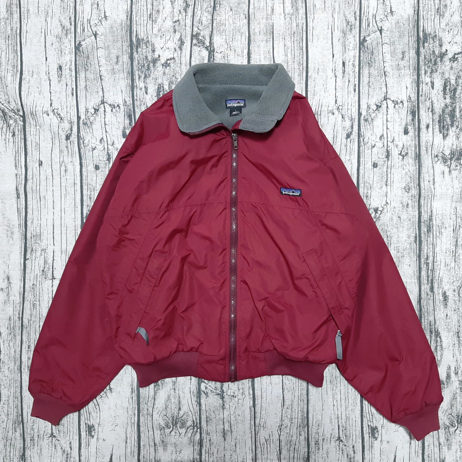 size S】USA製 96年 パタゴニア シェルドシンチラ 赤褐色 patagonia