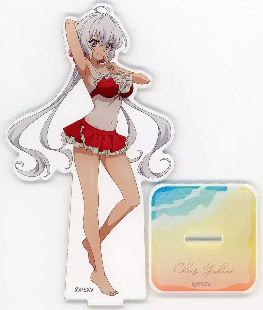 中古】アクリルスタンド・アクリルパネル 雪音クリス(日焼け水着) BIG