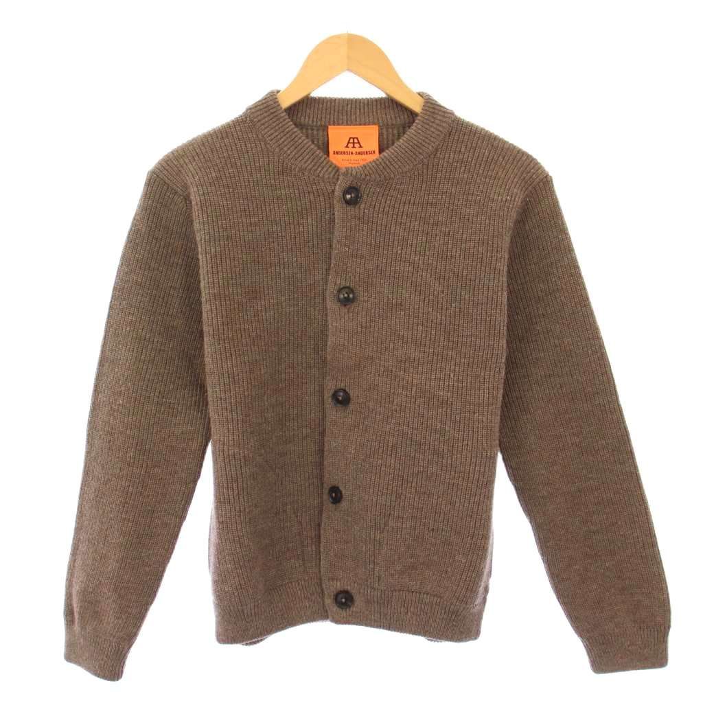ANDERSEN-ANDERSEN ブラウン カーディガン 長袖 アンデルセンアンデルセン Andersen-Andersen ニットカーディガン 長袖