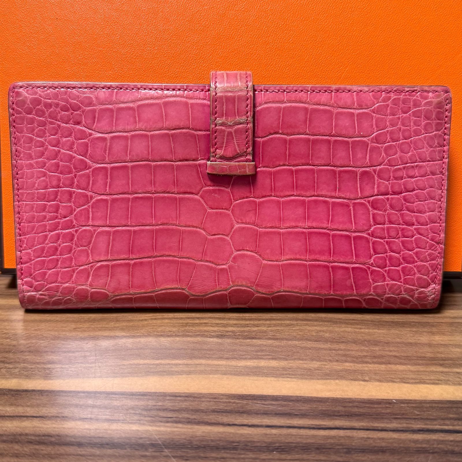 ⭐️極美品⭐️HERMES エルメス 財布 ベアン スフレ アリゲーター ▢M
