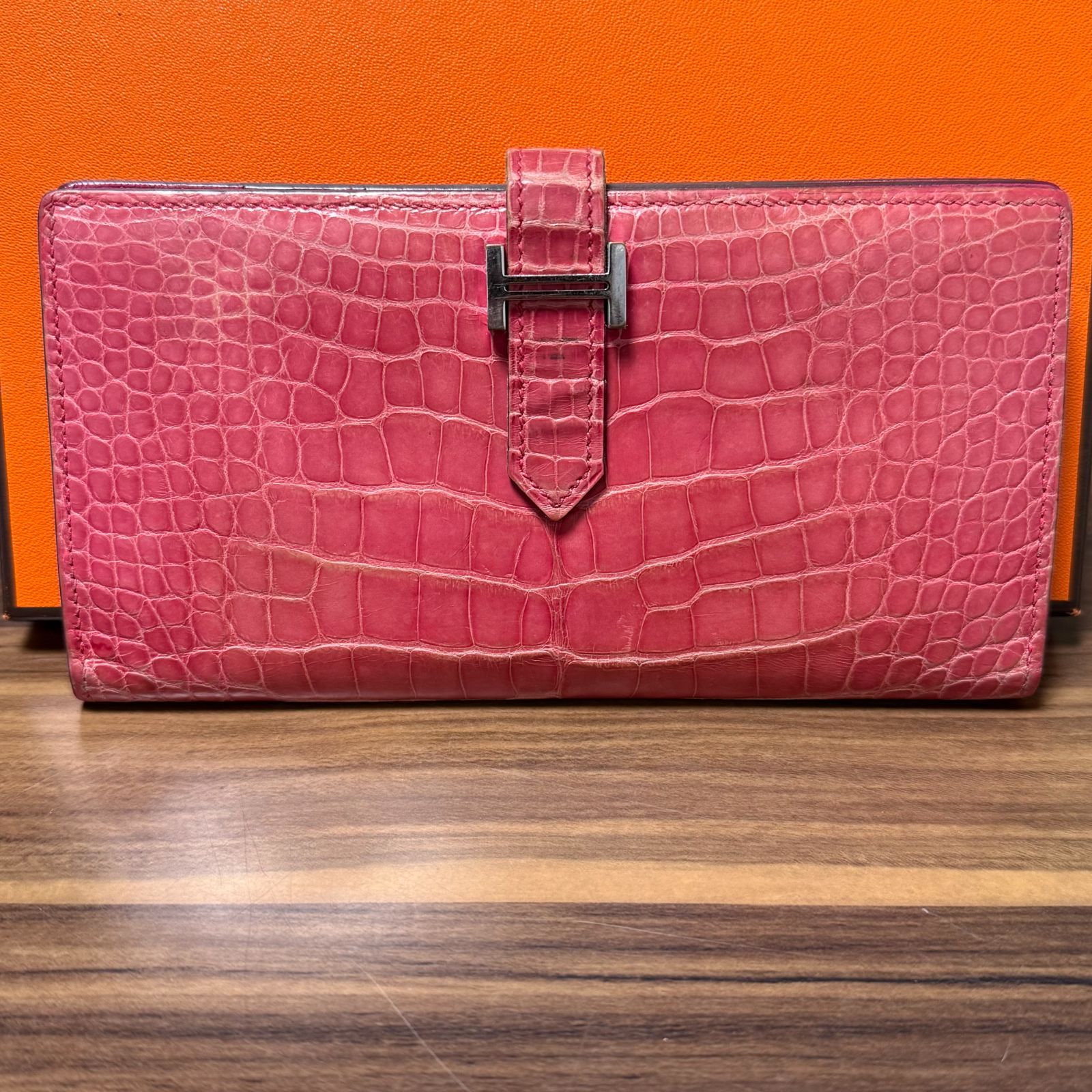 ⭐️極美品⭐️HERMES エルメス 財布 ベアン スフレ アリゲーター ▢M