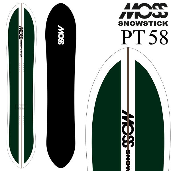 25 26 MOSS モススノースティック PT 58 ピンテール58 メンズ レディース スノーボード パウダー 板 2026