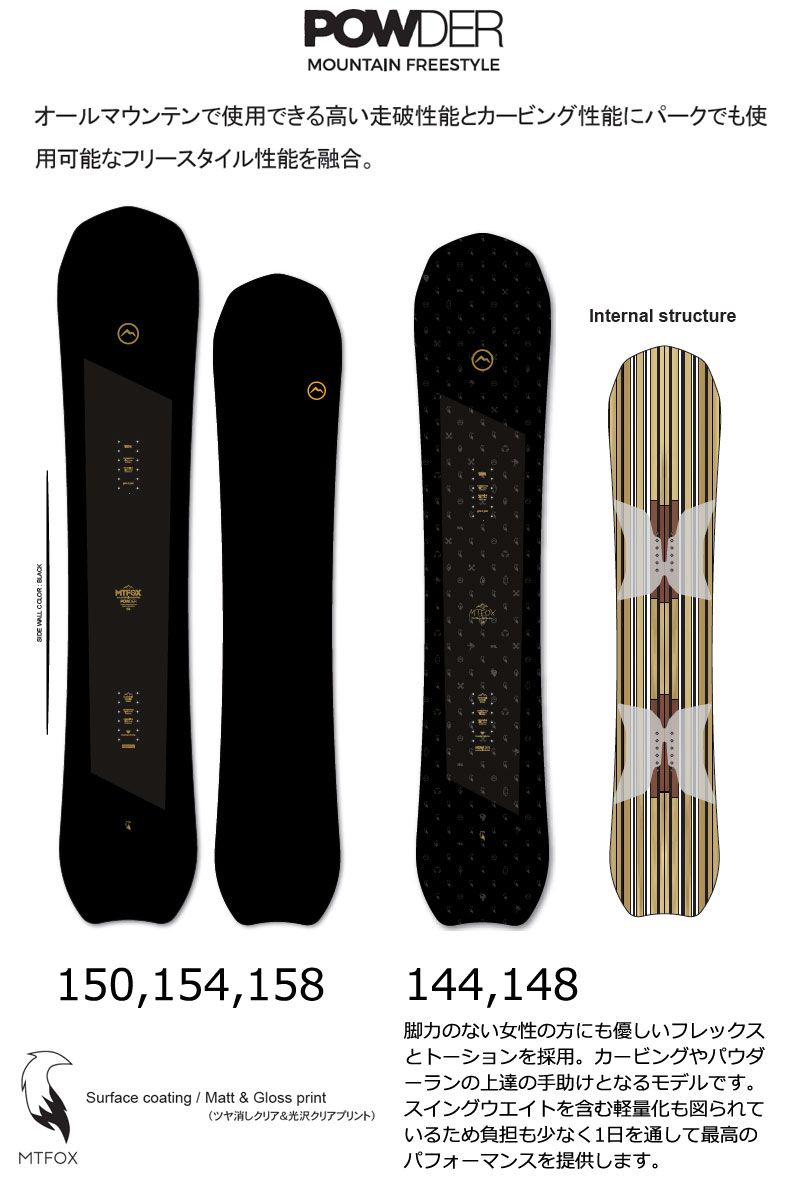 25-26 ノベンバー マウンテンフォックス メンズ レディース スノーボード カービング パウダー 板 2026