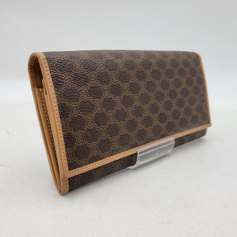 現状渡し品】CELINE セリーヌ マカダム柄 長財布 ロングウォレット