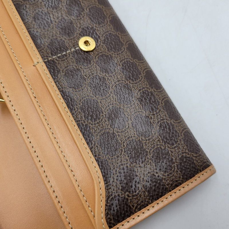 現状渡し品】CELINE セリーヌ マカダム柄 長財布 ロングウォレット