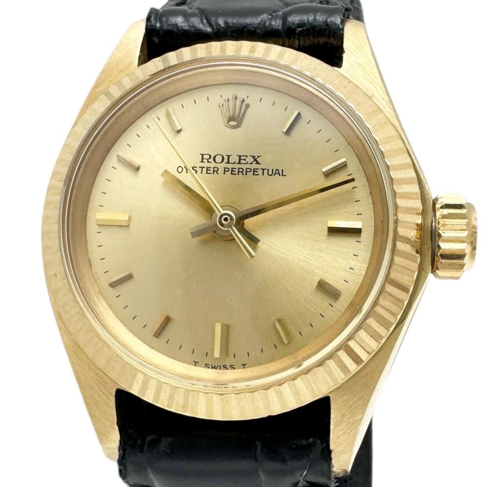 ROLEX/ロレックス】6619 オイスターパーペチュアル 腕時計 K18YG