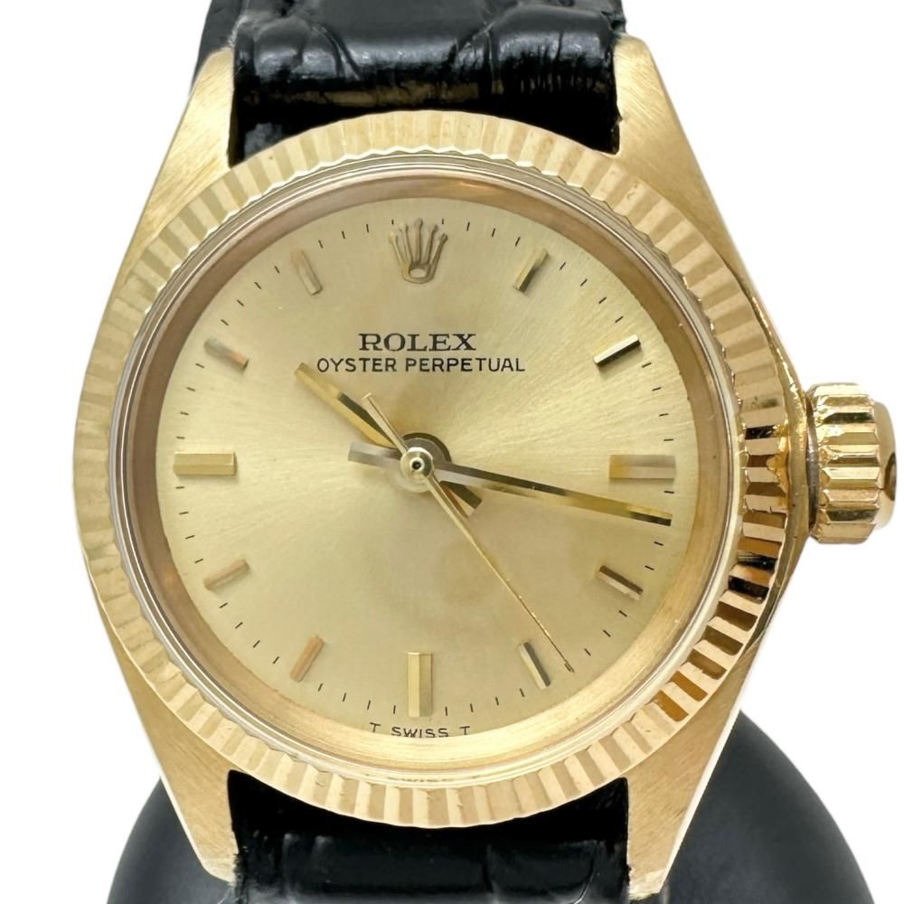 ROLEX/ロレックス】6619 オイスターパーペチュアル 腕時計 K18YG