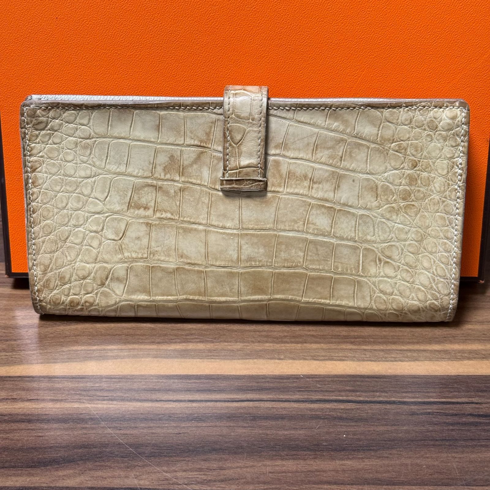 ⭐️Z刻印 美品⭐️HERMES エルメス 財布 ベアン スフレ アリゲーター