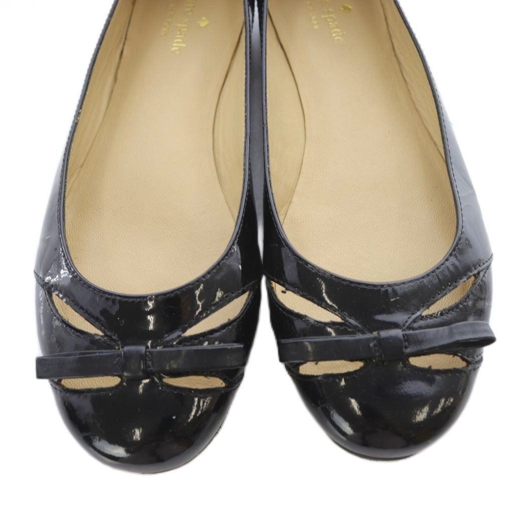 ケイトスペード KATE SPADE エナメル フラットシューズ パンプス 25cm