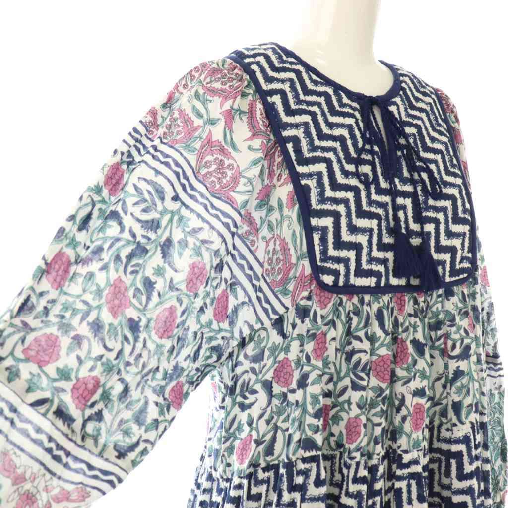 スローブ イエナ SLOBE IENA 25SS インドパネルティアードワンピース