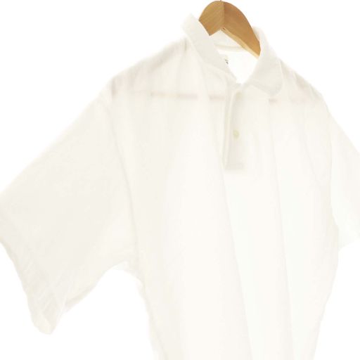 ロンハーマン Ron Herman 25SS パイル ポロシャツ 半袖 L ホワイト /DF