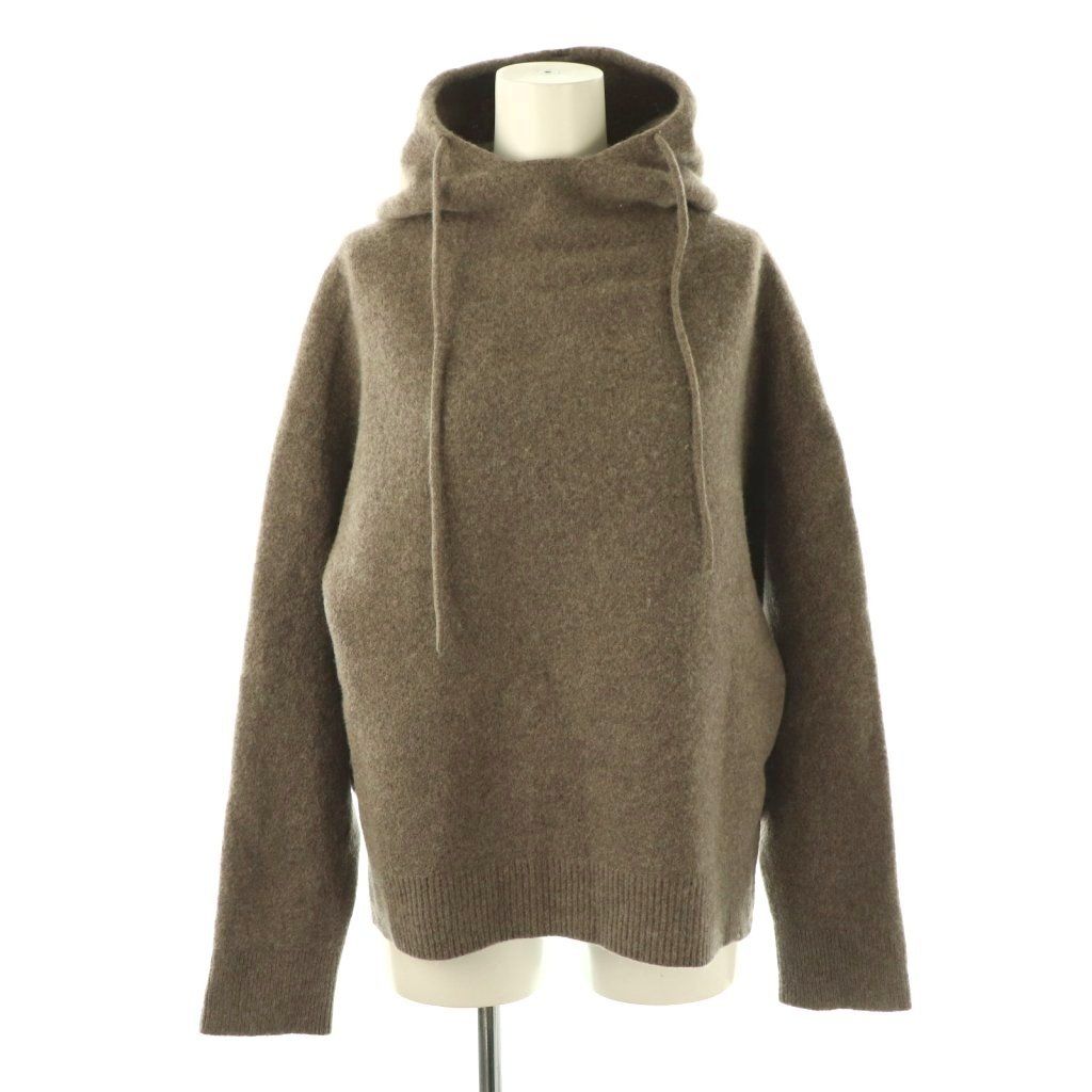 ドレステリア　カシミヤ混、ニットパーカー　36 ドレステリア DRESSTERIOR カシミヤ混フードニット パーカー セーター