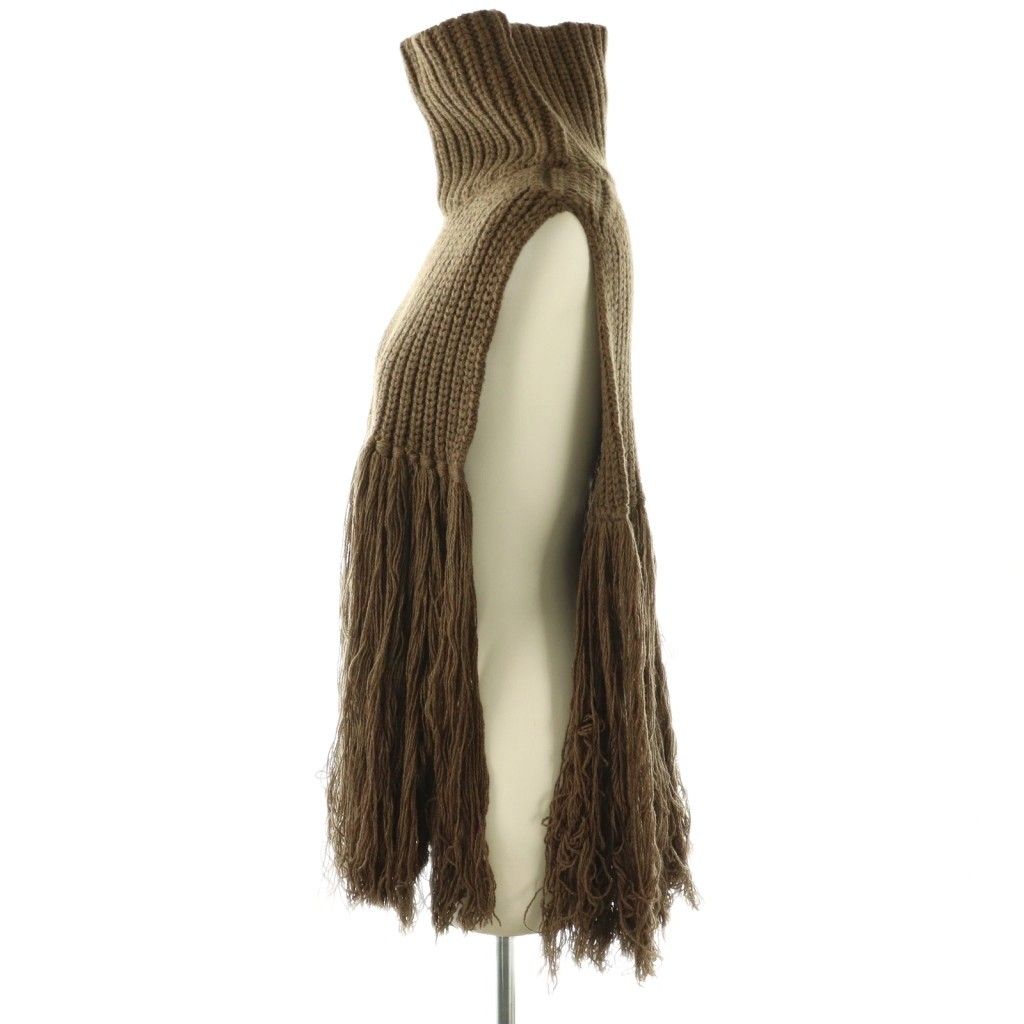 ハイク HYKE RIBBED TURTLENECK SWEATER CAPE ニット ベスト ウール