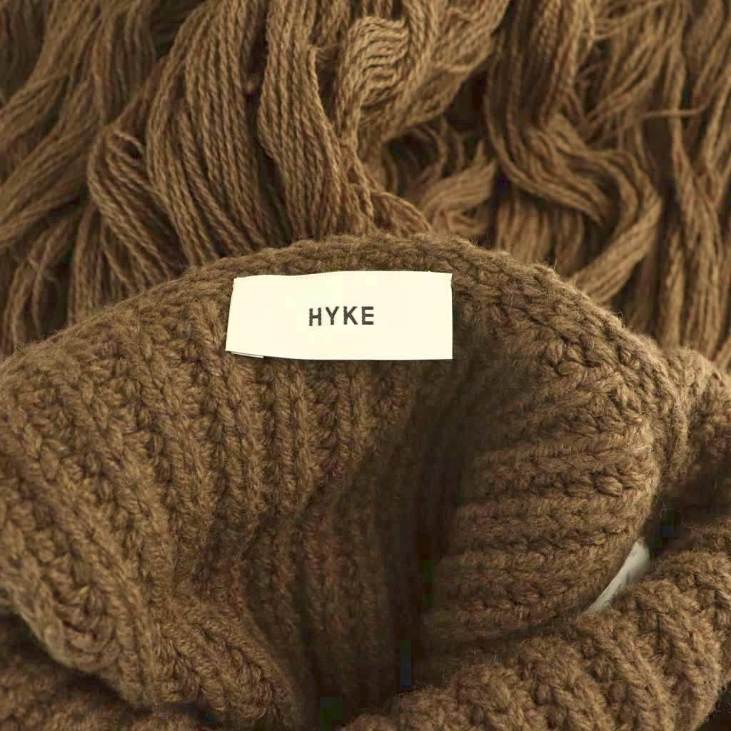 ハイク HYKE RIBBED TURTLENECK SWEATER CAPE ニット ベスト ウール
