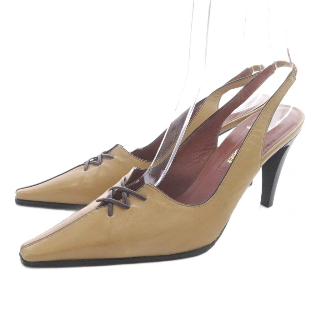 sergio rossi ポインテッドトゥパンプス セルジオロッシ Sergio rossi レザー レースアップ パンプス ポイン