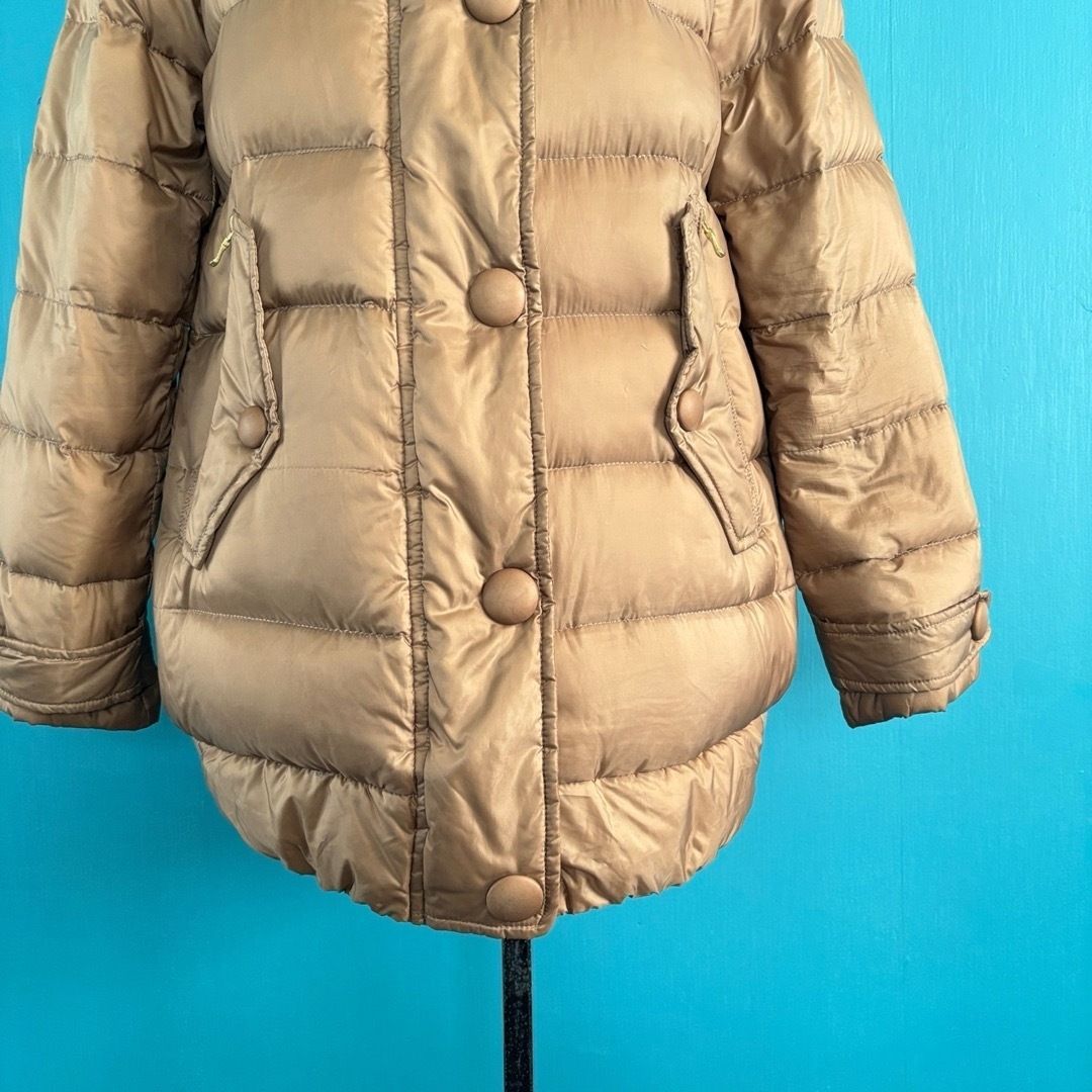 西川ダウン ナノユニバース ラクーンファー ダウンコート サイズ36