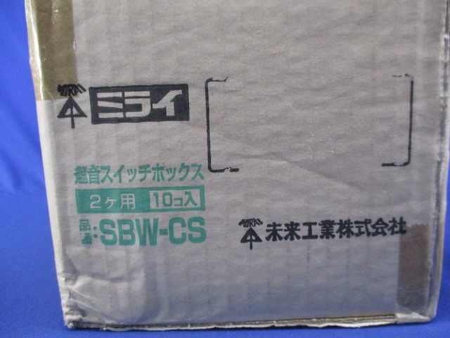 遮音スイッチボックス2ヶ用 入 SBW-CS