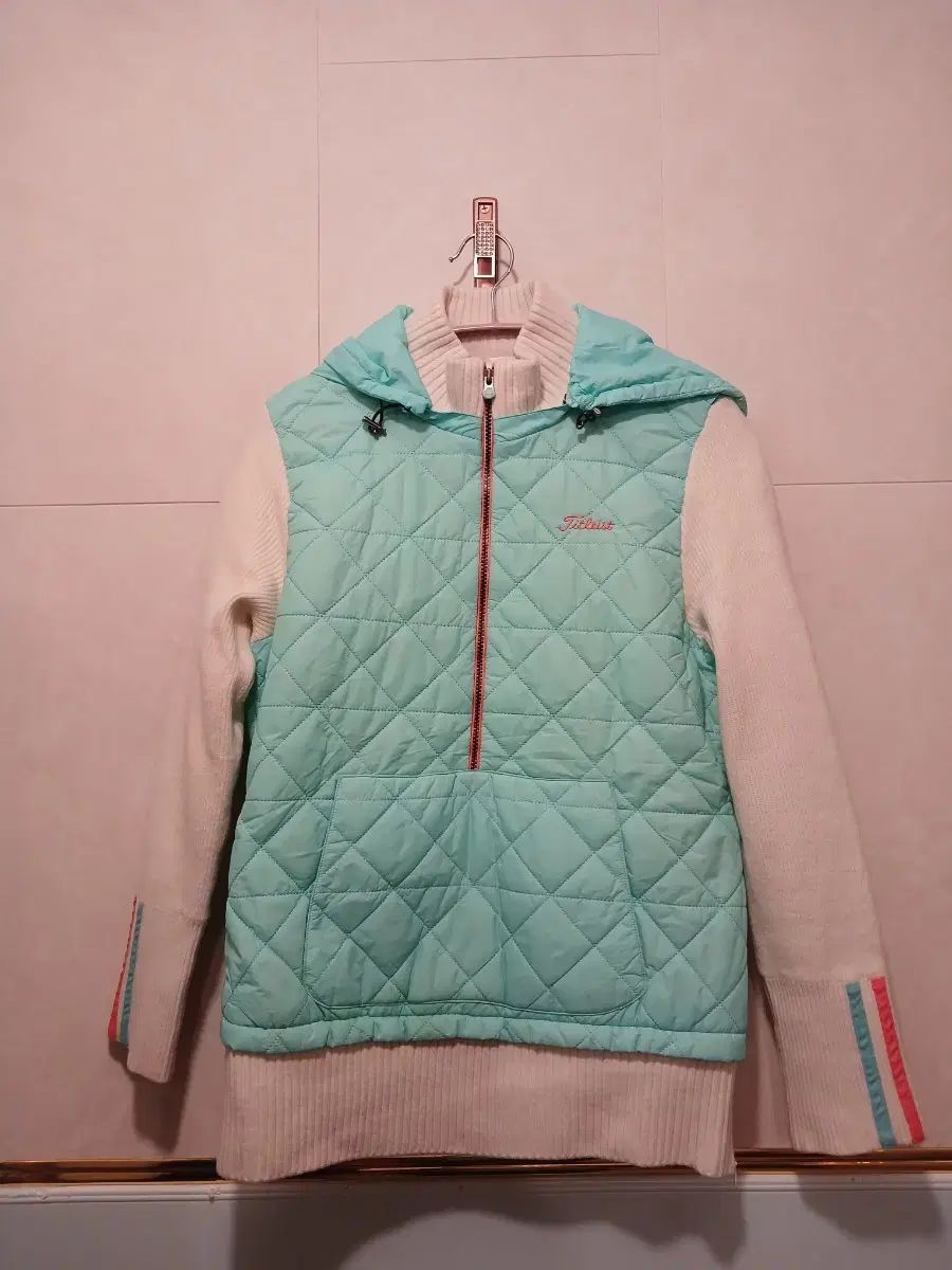 Titleist タイトリスト レディース ウール フード ハーフジップ Tシャツ L 95 サイズ