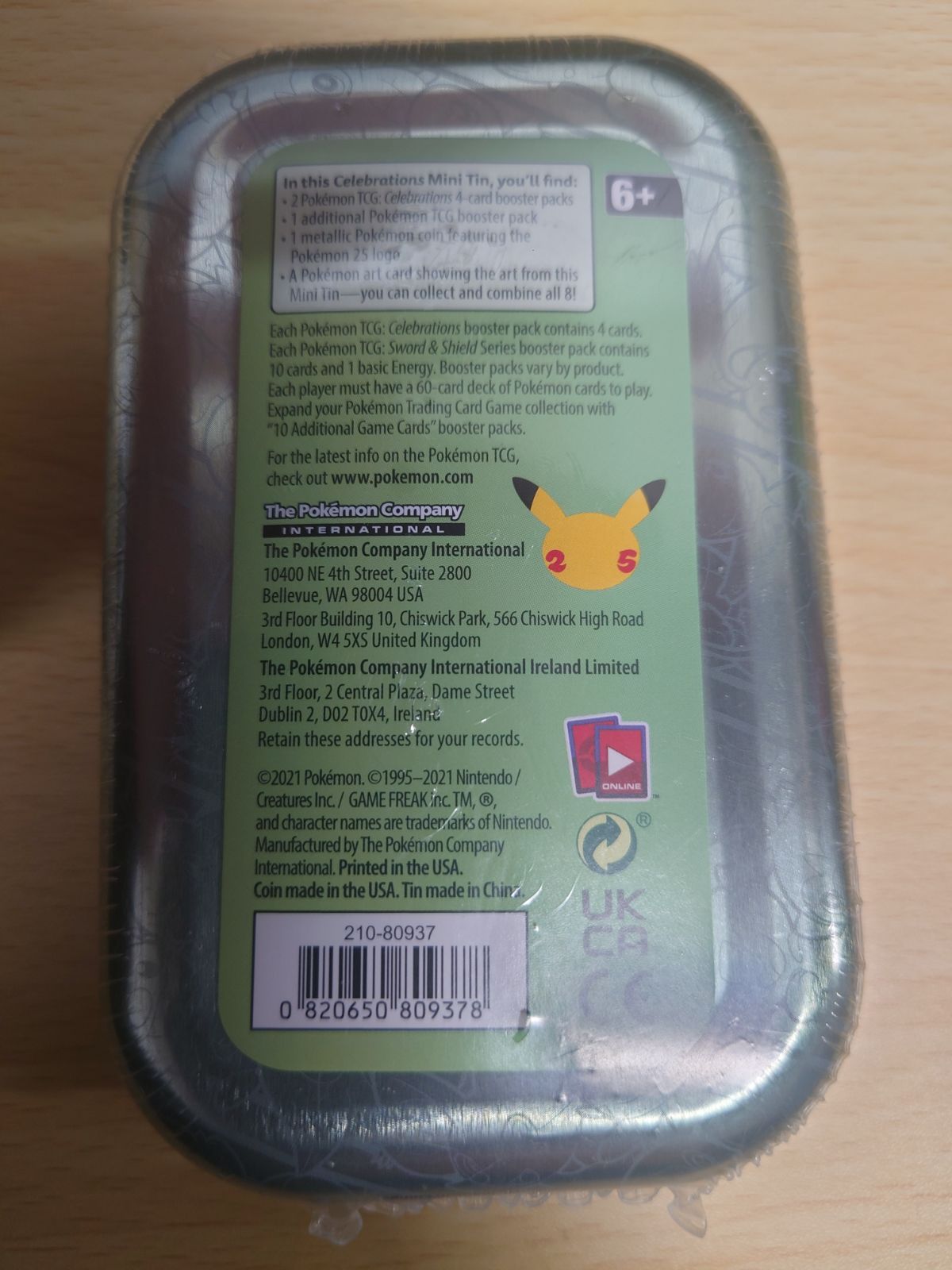 海外限定 ポケモン 25th celebrations Mini tin缶 - メルカリ