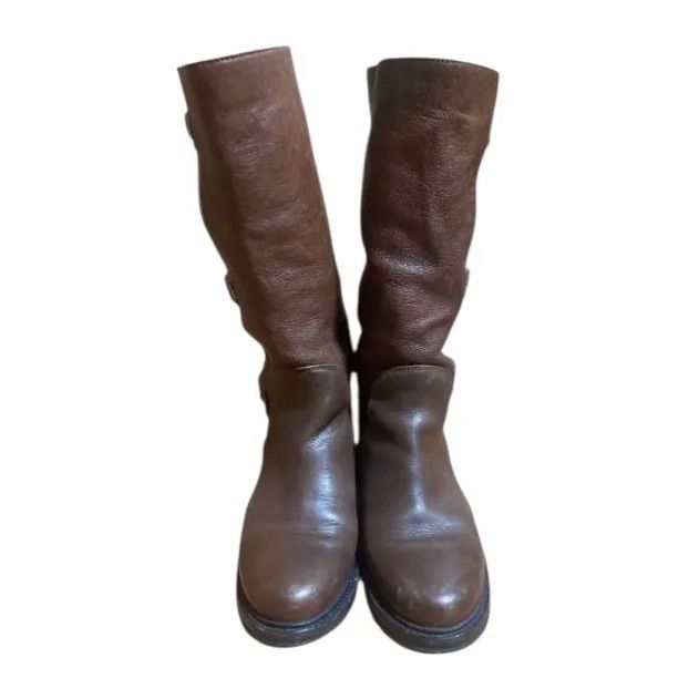 BUTTERO ブッテロ エンジニアブーツ 3連ベルト 激 上質 ３６ ブラウン 23 cm相当