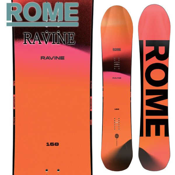 25-26 ROME ローム RAVINE ラヴィーンプロ メンズ レディース スノーボード パウダー カービング 板 2026