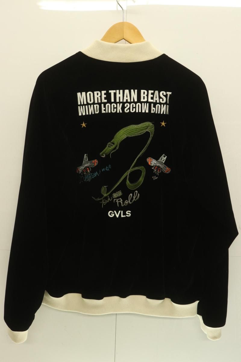 中古】 GAVIAL メンズジャケット XL velvet jacket GAVIAL XL 黒