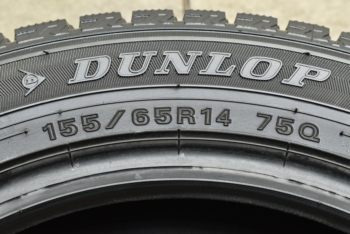 2024年製 バリ溝】ダンロップ ウィンターマックス WM02 155/65R14 4本