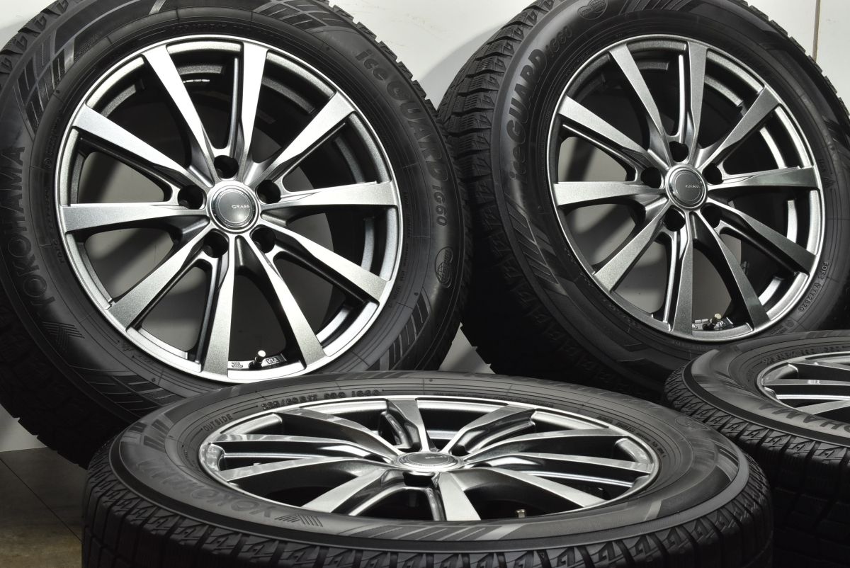 GRASS 17 in 7 J 38 PCD 114 3 ヨコハマ アイスガード iG 60 225 R アルファード ヴェルファイア カローラクロス 交換用