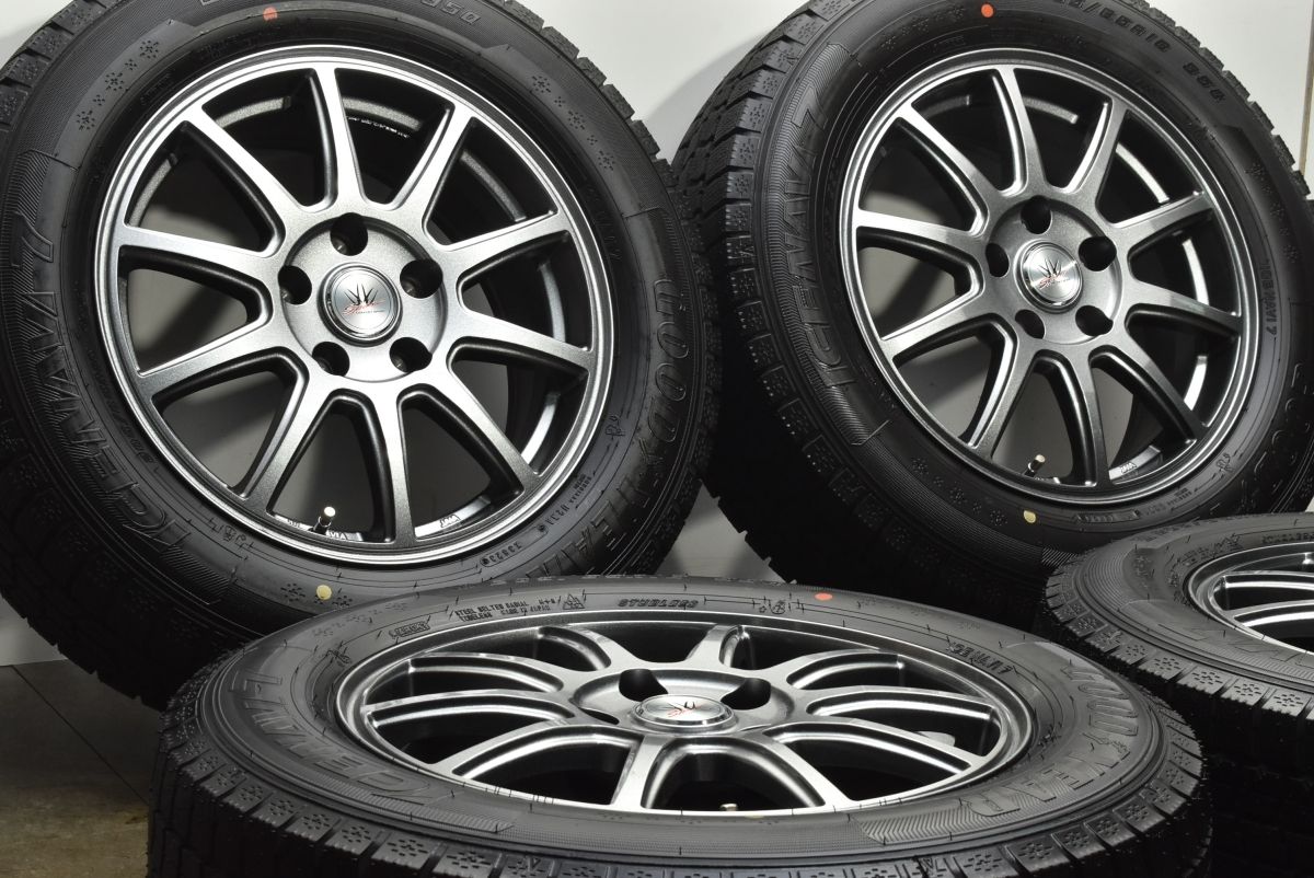 超バリ溝 ロクサーニ 16 in 6 5 J 38 PCD 114 3 グッドイヤー アイスナビ7 205 65 R ヤリスクロス C 28セレナ スタッドレス