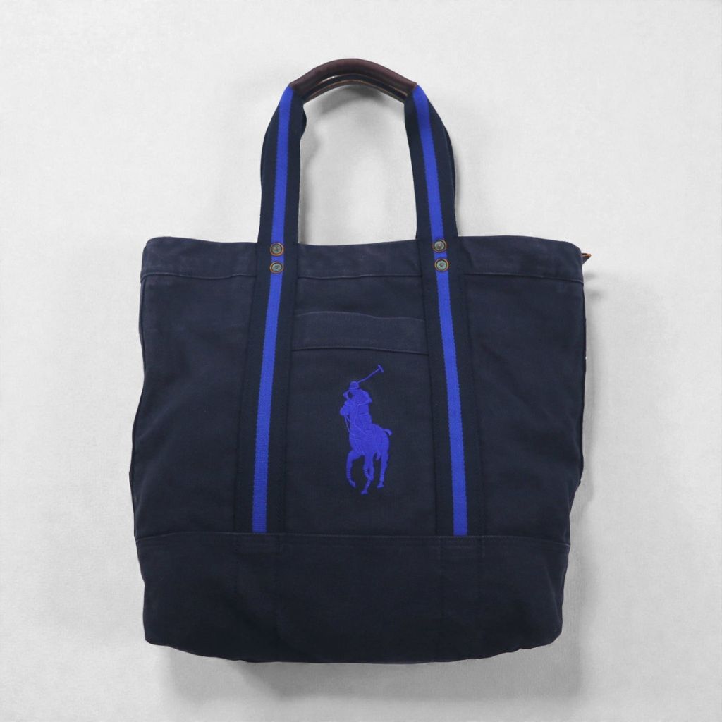 Polo Ralph Lauren ヴィンテージ加工 ビッグポニー キャンバス トート