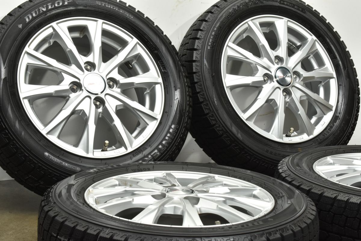 製 超バリ溝 ジョーカー 14 in 4 5 J 45 PCD 100 ダンロップ ウィンターマックス WM 02 165 65 R ハスラー キャストアクティバ