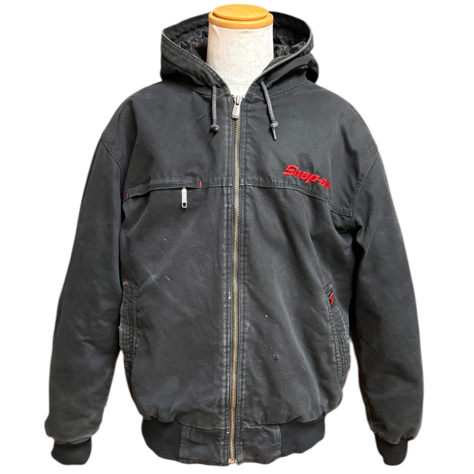 Snap-onスナップオン ダックジャケット パーカー ワークジャケット. スナップオン ダックパーカー ダックジャケット ワークジャケット 黒