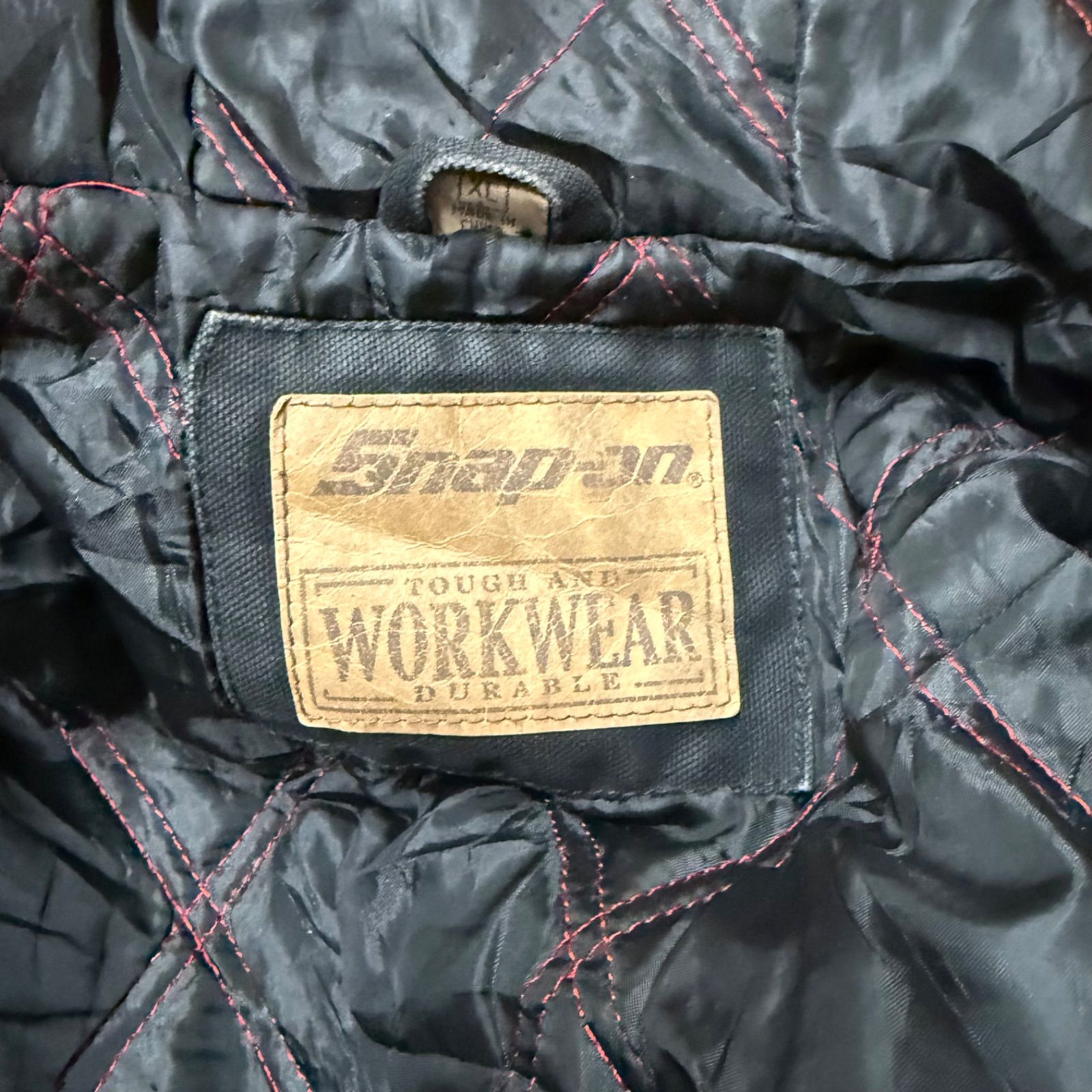 スナップオン ダックパーカー ダックジャケット ワークジャケット 黒