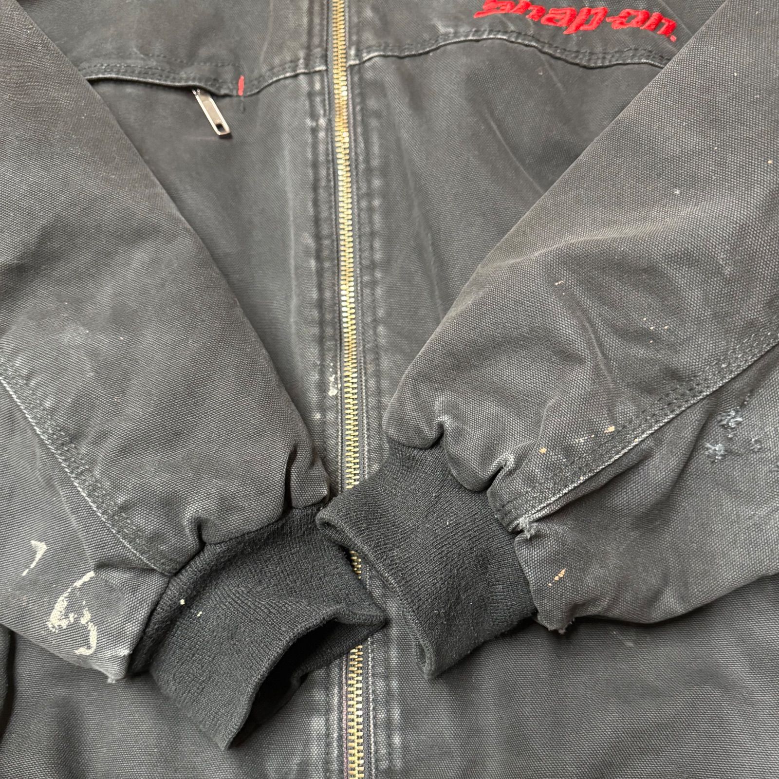 スナップオン ダックパーカー ダックジャケット ワークジャケット 黒