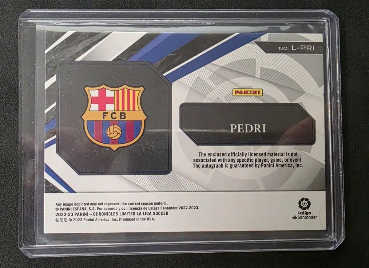 パニーニ ESPANA ペドリ オート Single 20