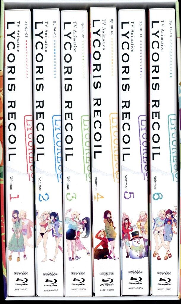 アニメBlu-ray BOX付)リコリス・リコイル 完全生産限定版 全6巻 セット