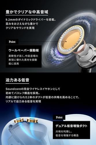  Anker Soundcore Liberty 5 Bluetooth 5.4 完全ワイヤレスイヤホン ウルトラノイズキャンセリング 3.5 3 Dオーディオ Dolby Audio対応 ワイヤレス充電 マルチポイント接続 外音取り込 4 da 2 eafd その他 キッチン 食器