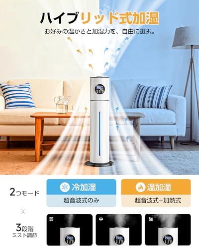 清浄スチーム 6段階加湿調整