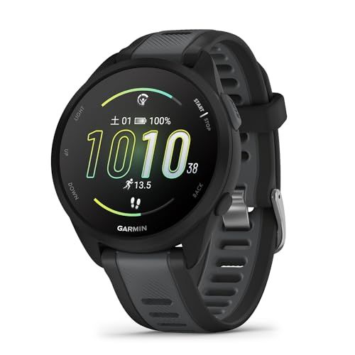 ガーミン GARMIN Forerunner 165 ランニングウォッチ ロングバッテリー 超軽量 高精度GPS 色鮮やかなAMOLEDタッチディスプレイ アプリと連携してデータ管理 睡眠スコア Body Battery計測 Music保存 7 f 35920