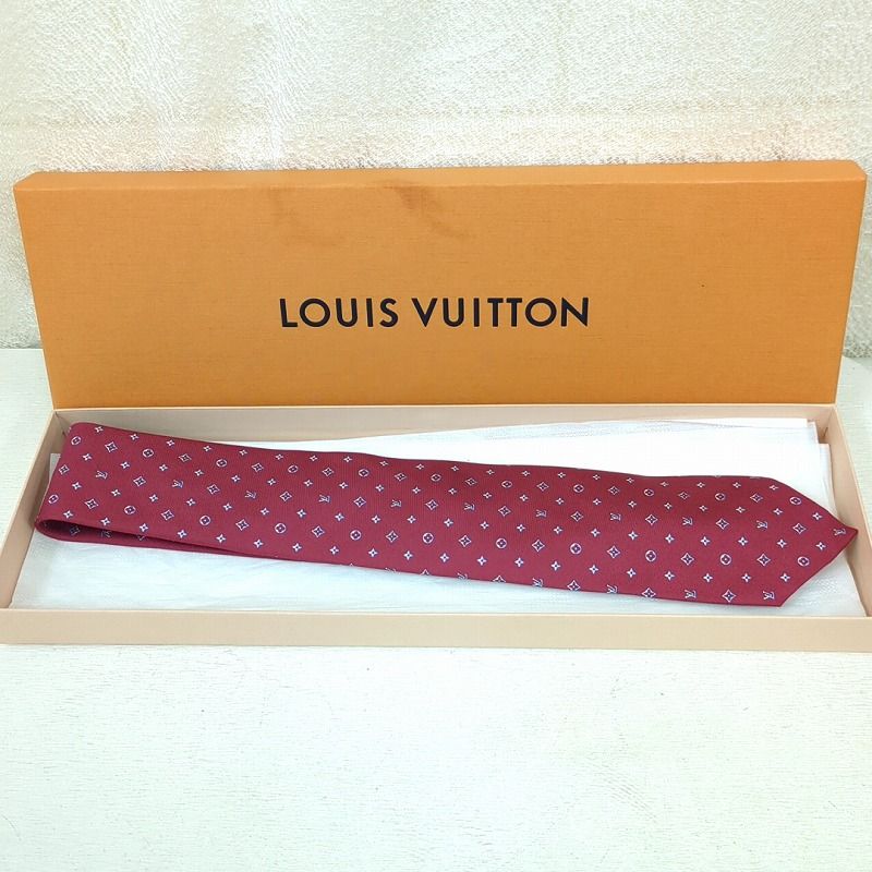 Louis Vuitton ルイ ヴィトン モノグラム ネクタイ イタリア製 M79458
